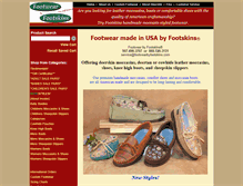 Tablet Screenshot of footwearbyfootskins.com